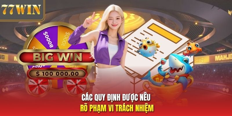 Các quy định được nêu rõ phạm vi trách nhiệm